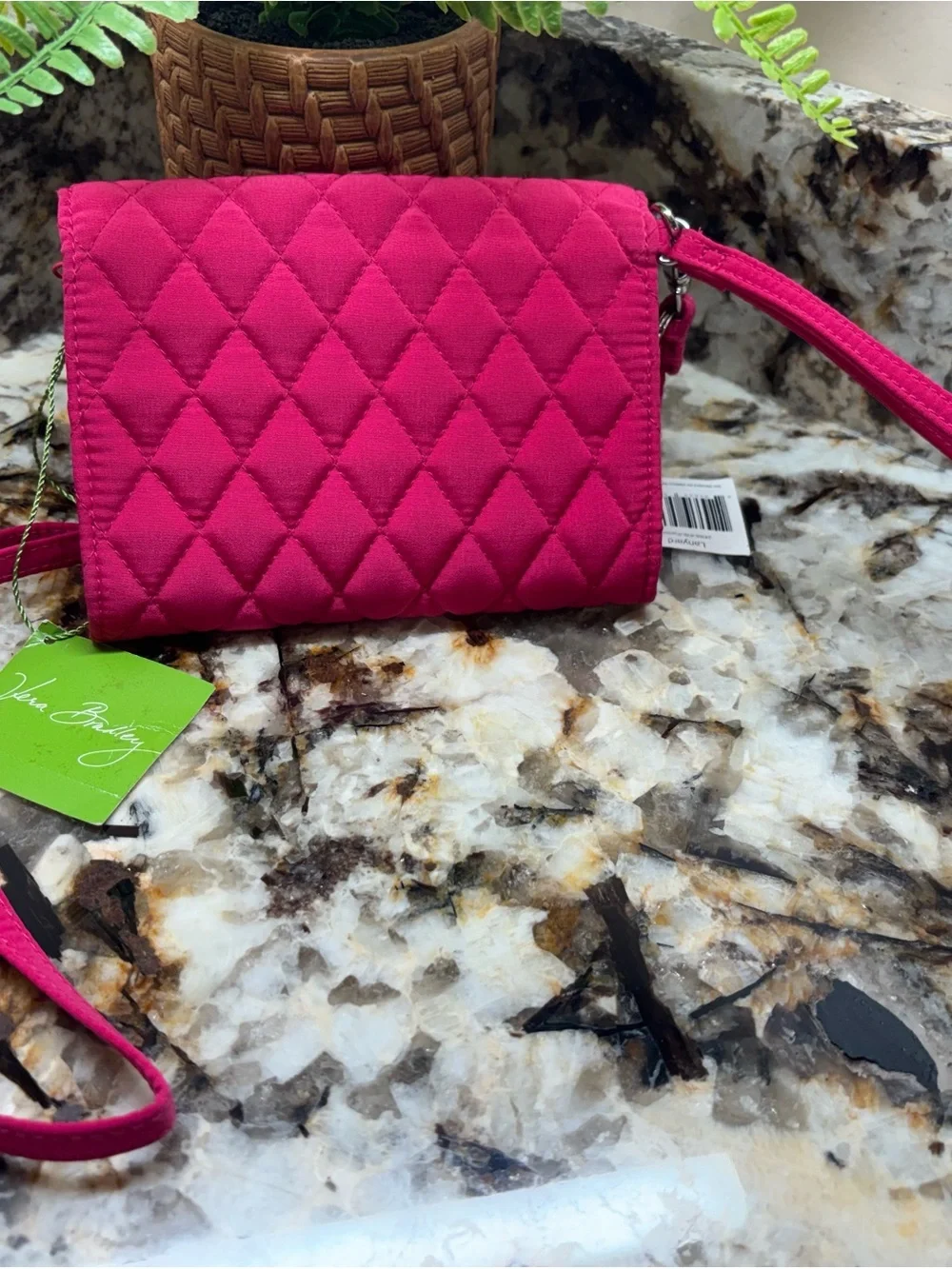 Vera Bradley compact quilted